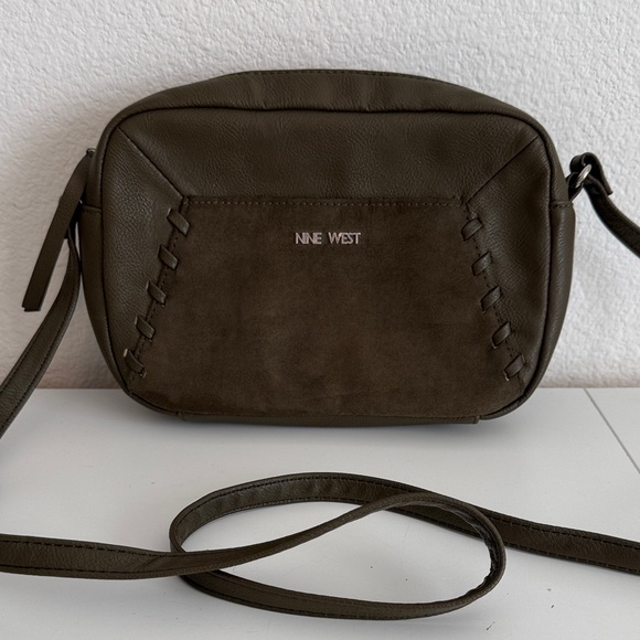Nine West Handbags - Nine West Dark Olive crossbody 8x10 Bag